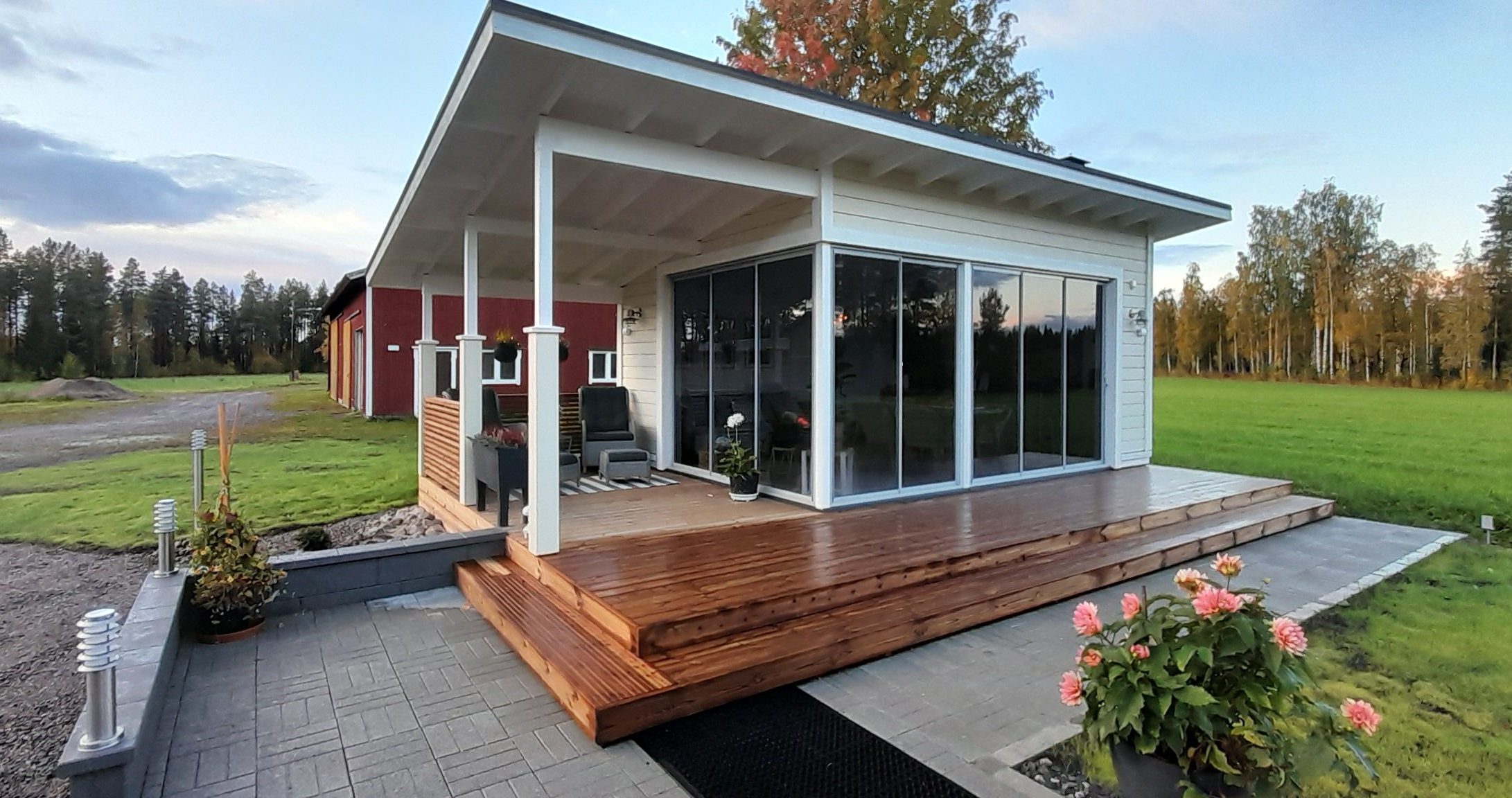 Piharakennus keittiöllä