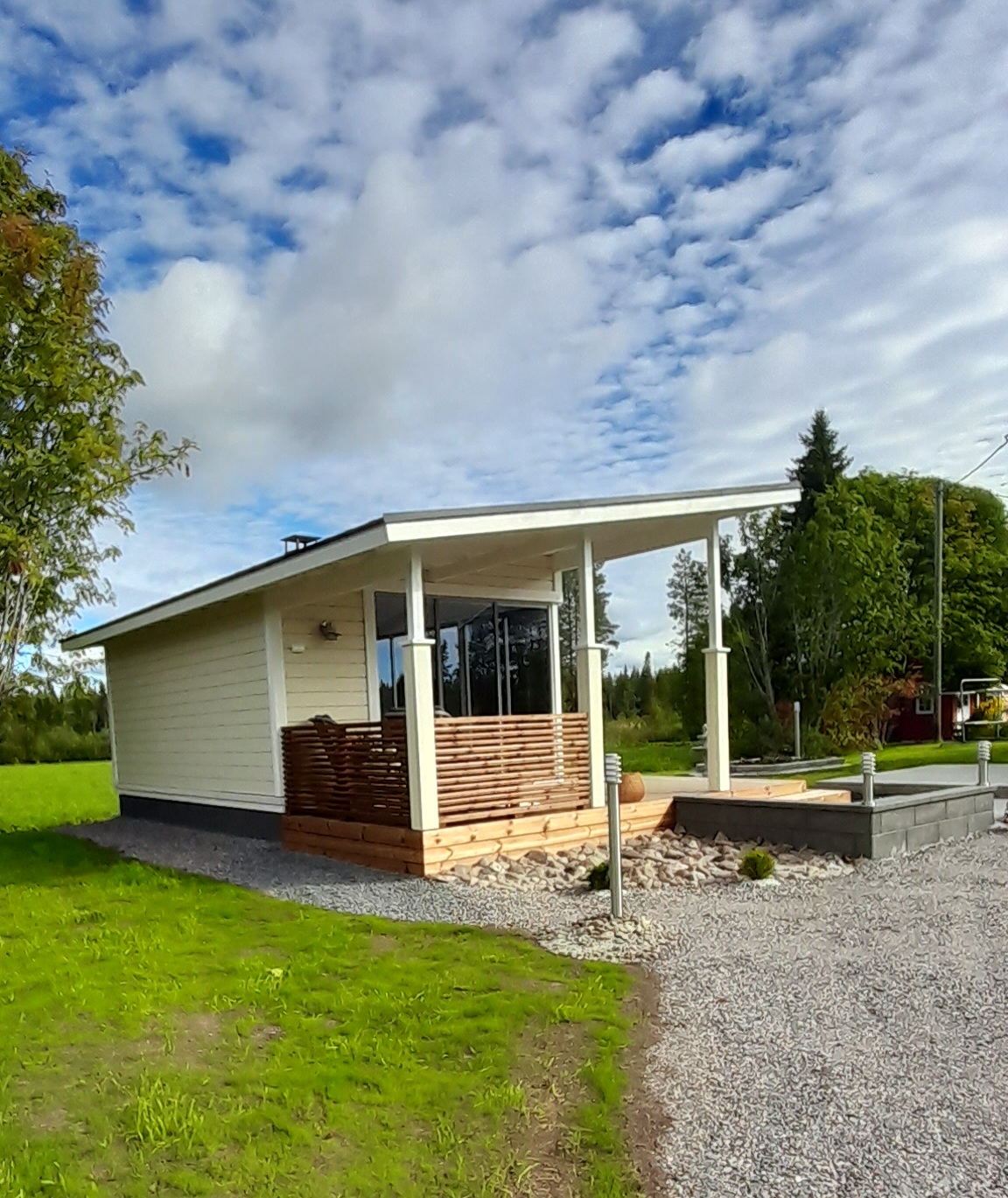 Fristående uterum med kök