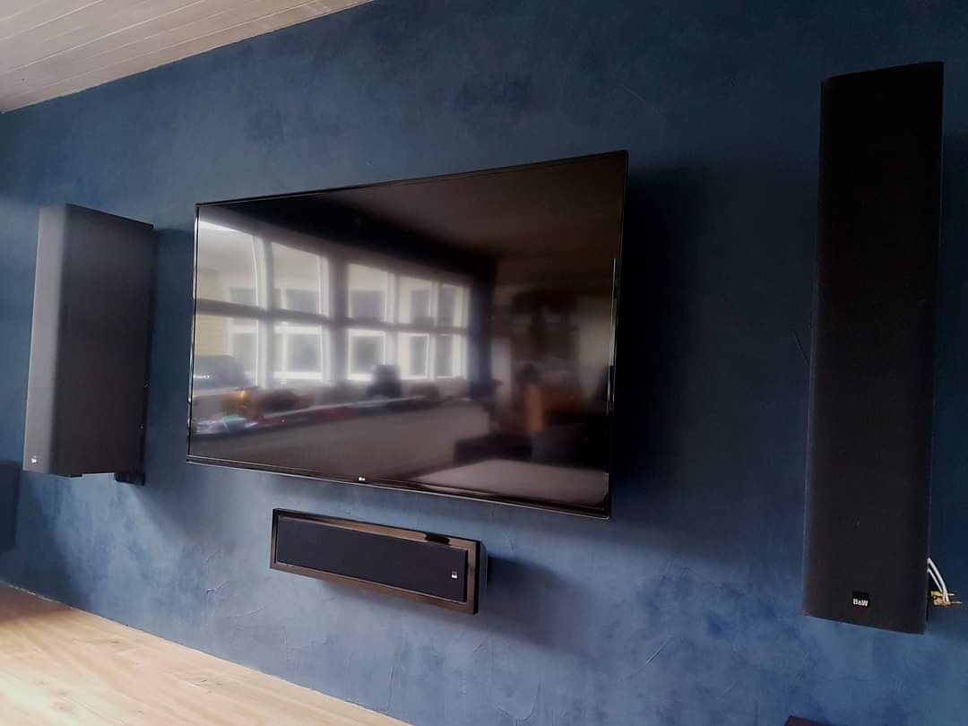 TV-vegg med ekstra isolasjon