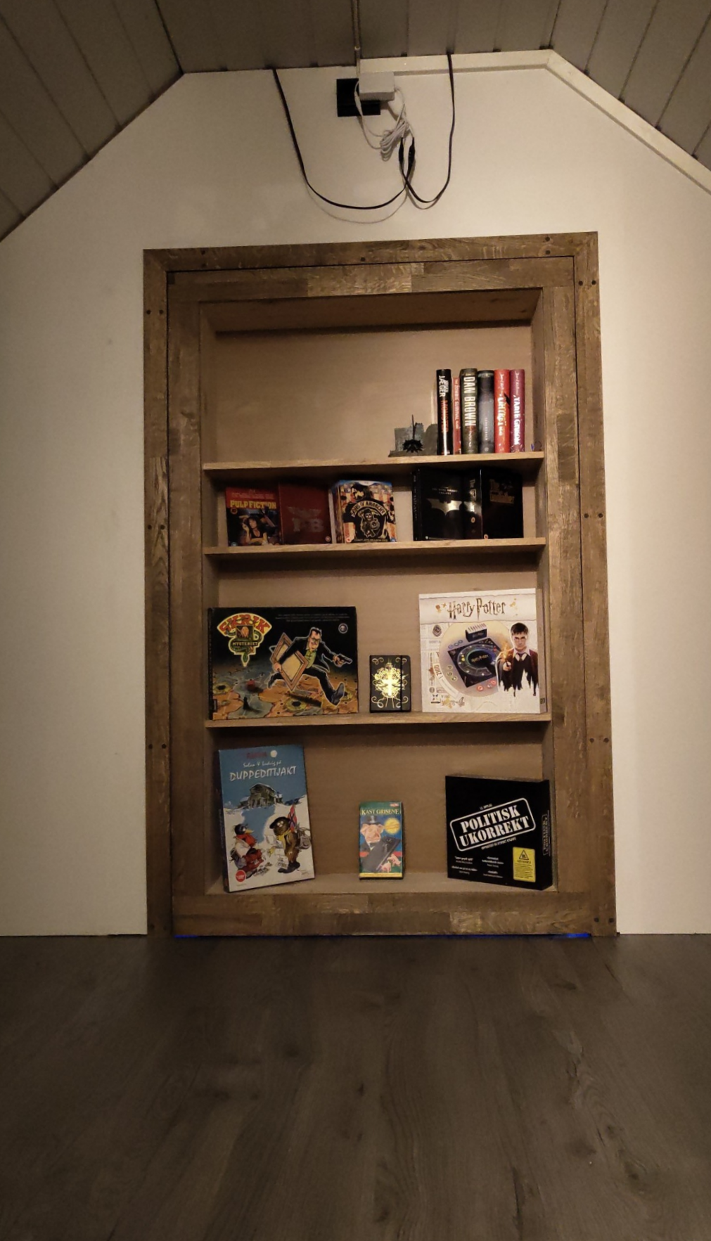 Gamingrom på loftet