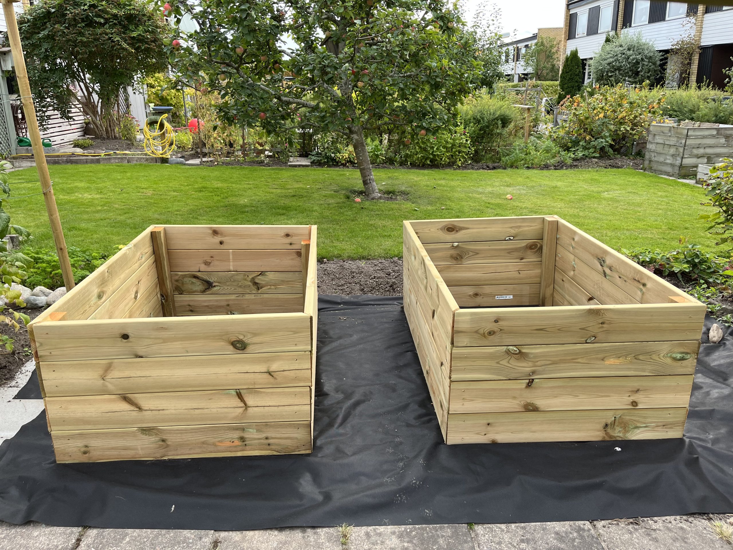 Højbede med espalier