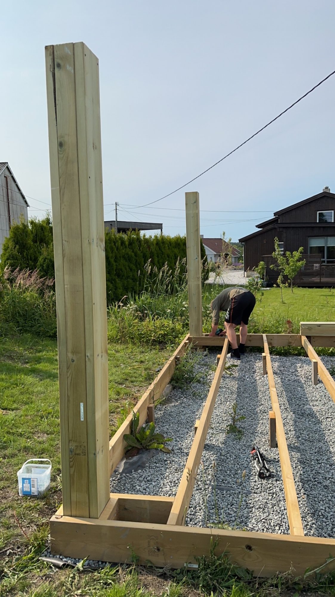Pergola på terrasse