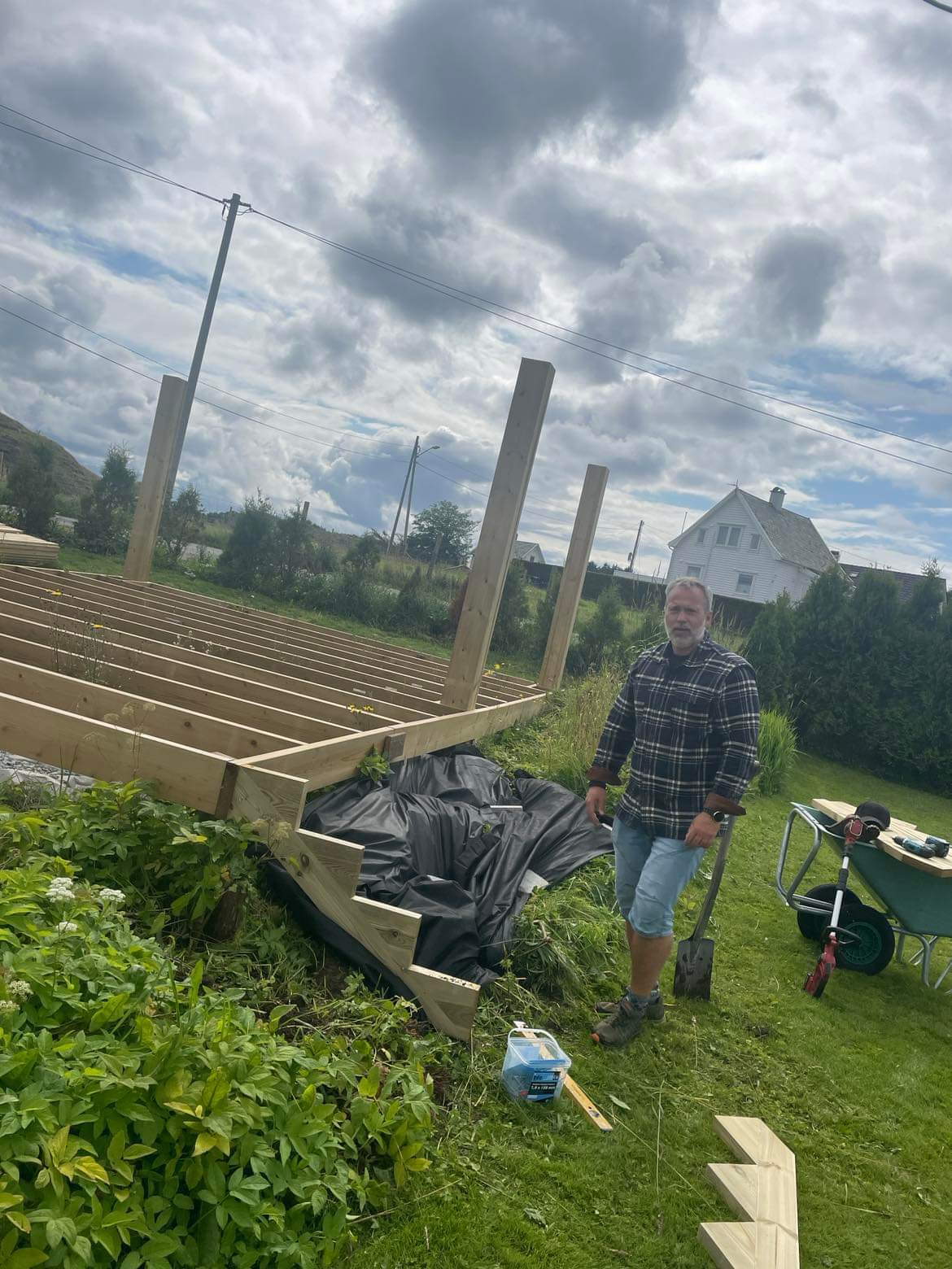 Pergola på terrasse