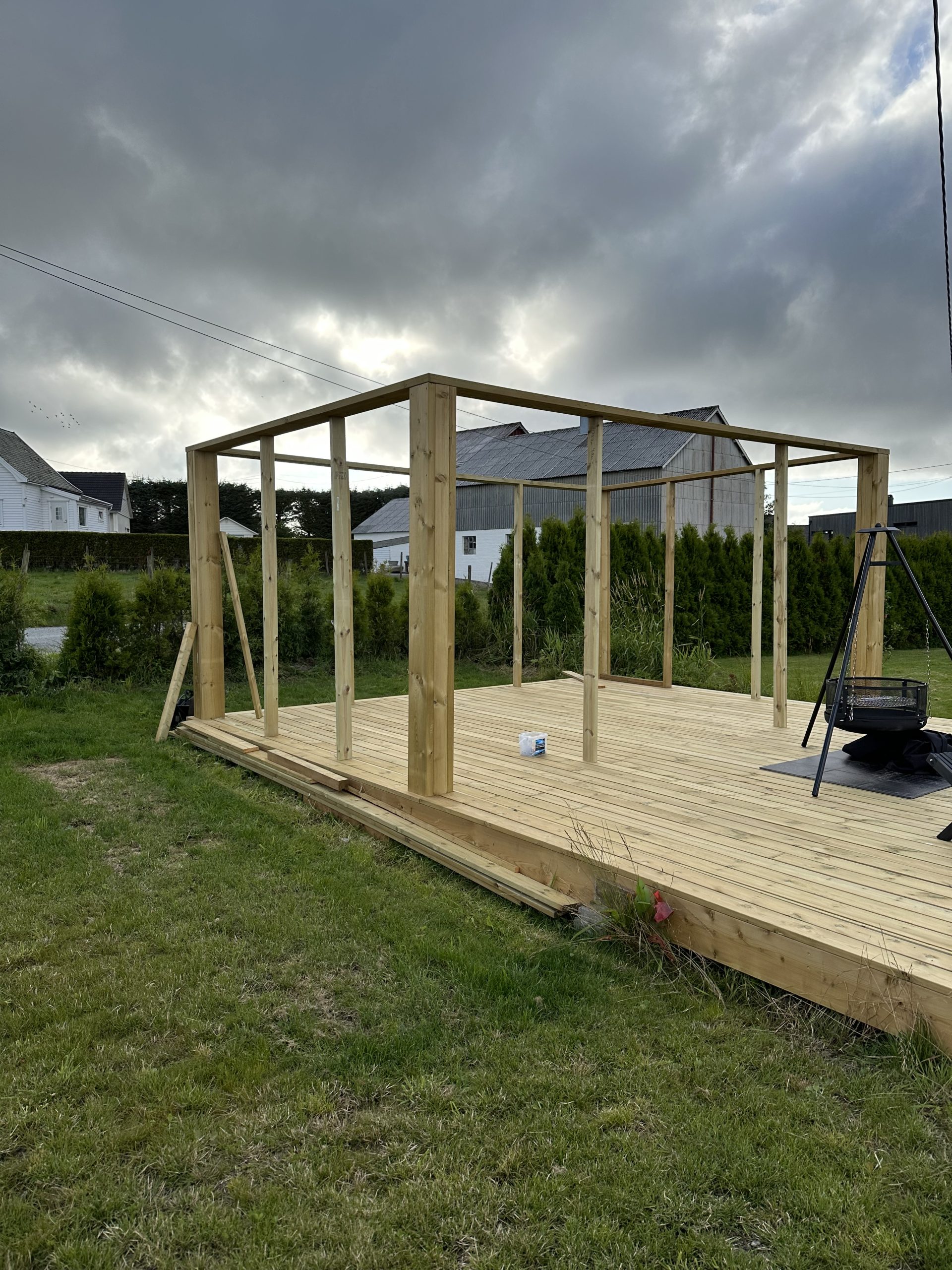 Pergola på terrasse