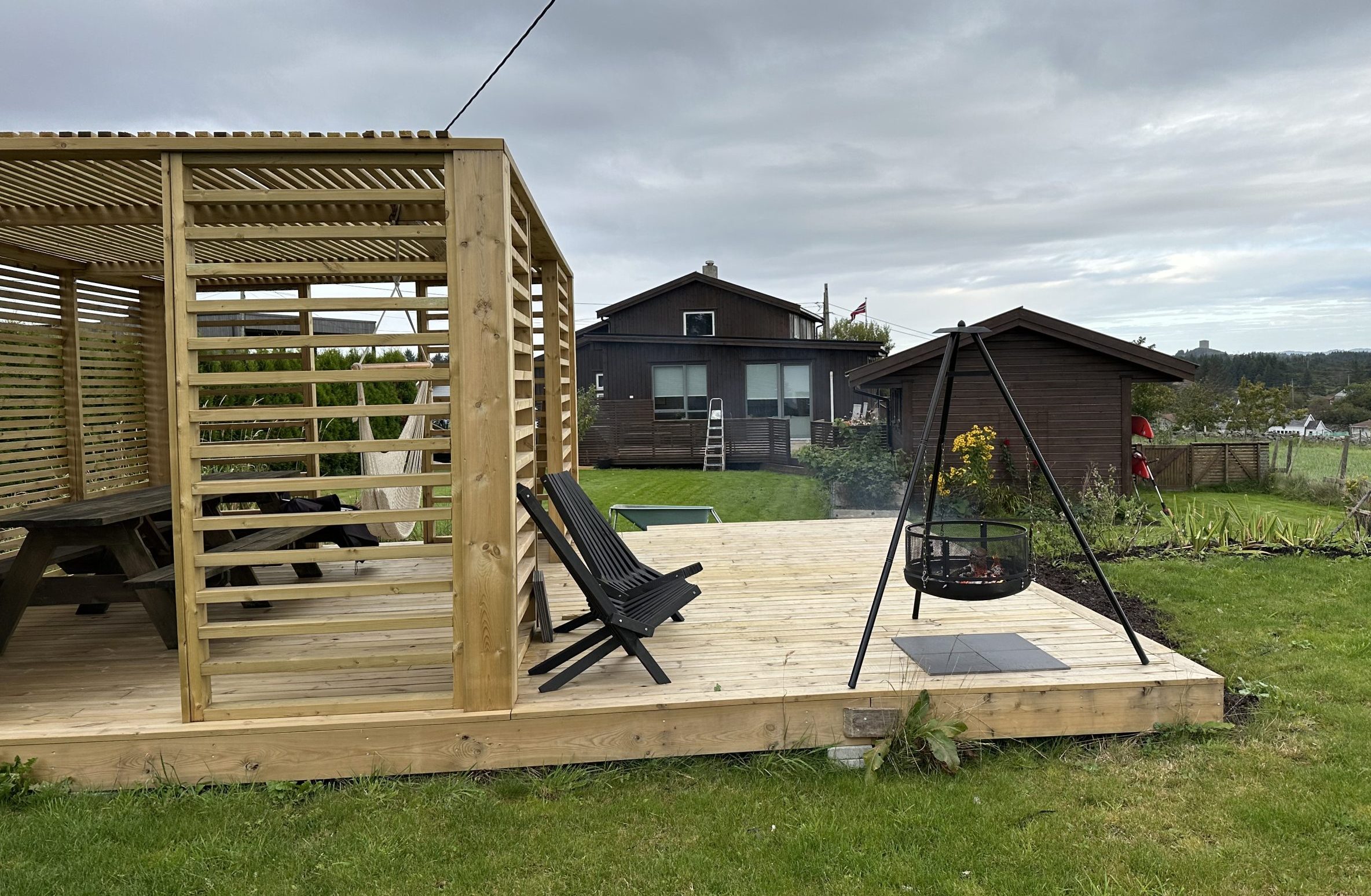 Pergola på terrasse