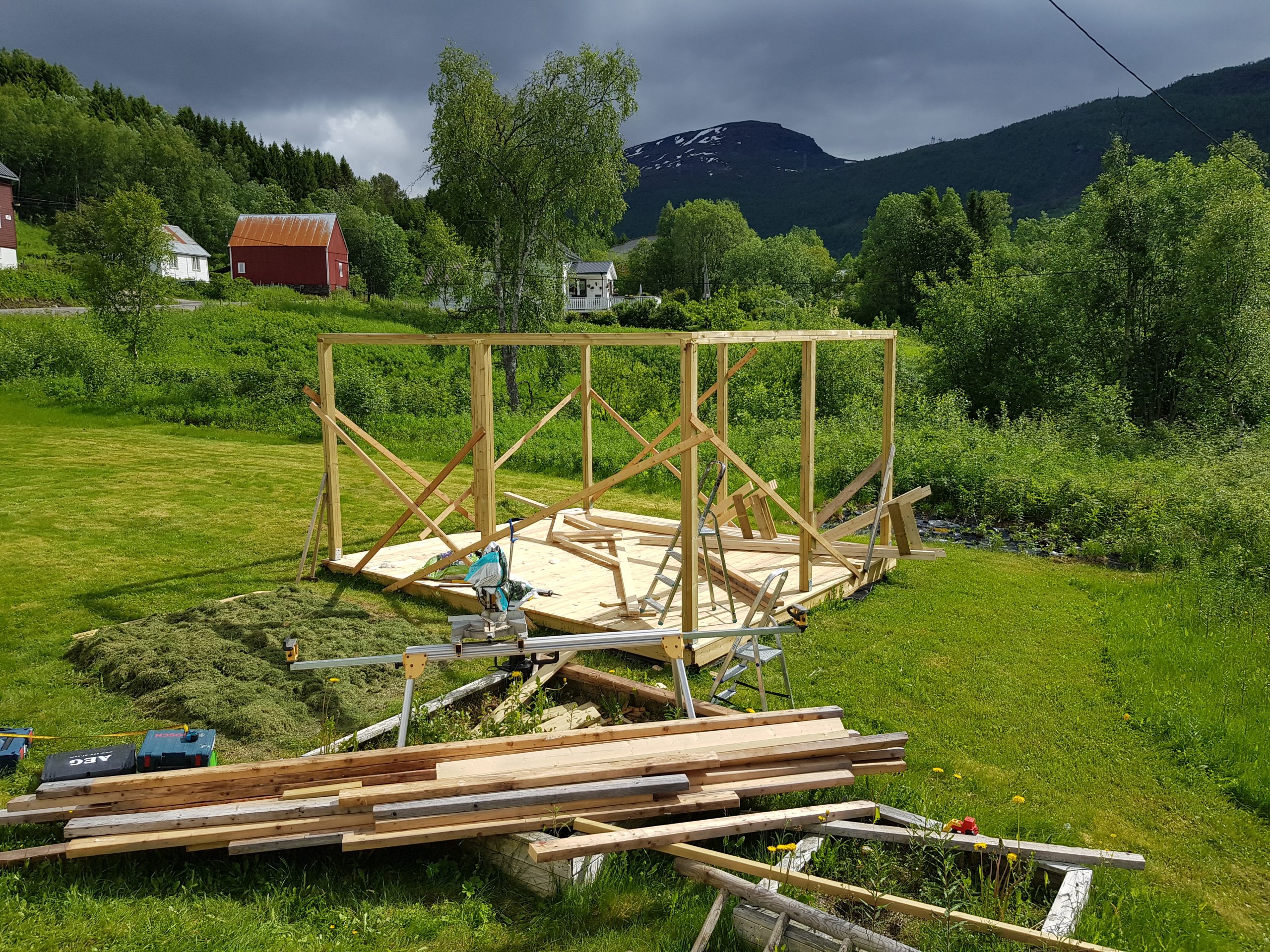 Pergola med konge