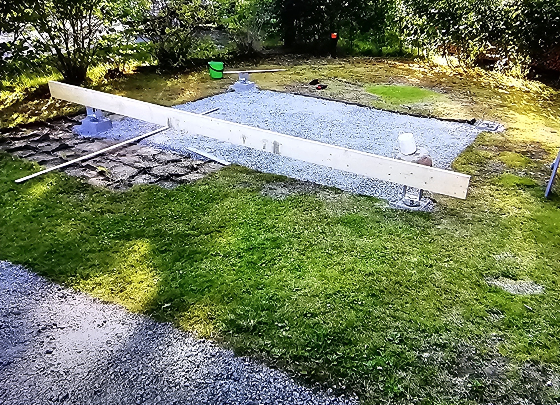 Pergola på punktfundament