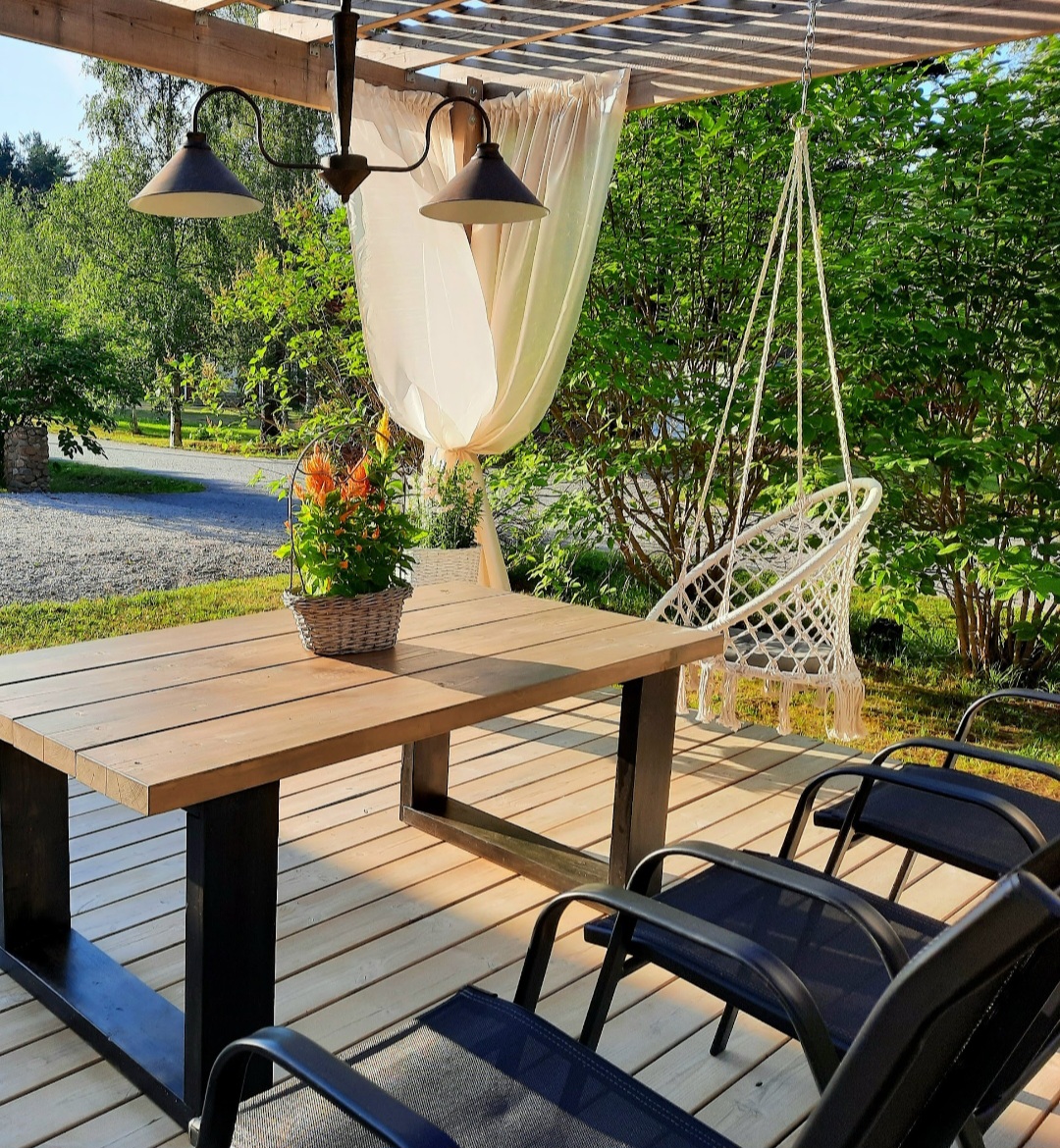 Pergola på punktfundament