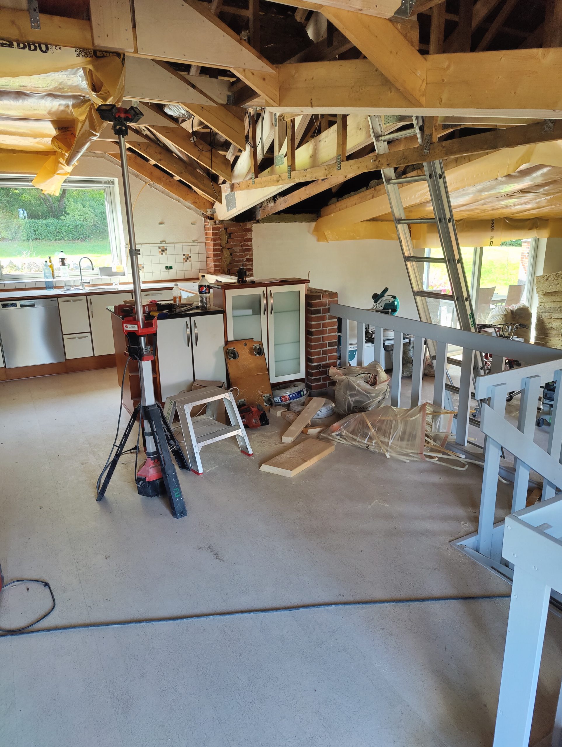 Kjøkkentak med dimbar LED-belysning