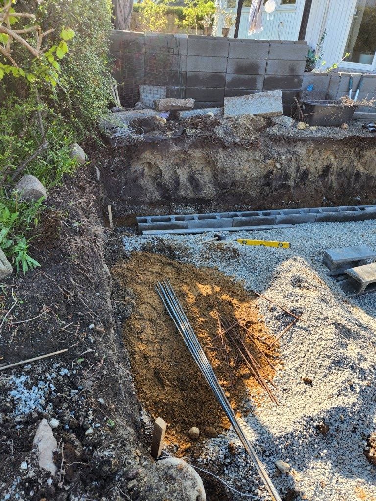 Fra trampolinhul til udeområde i læ