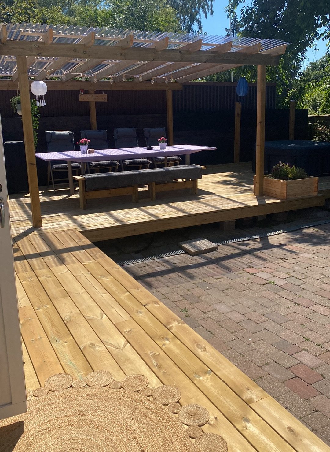 Overbygd treterrasse