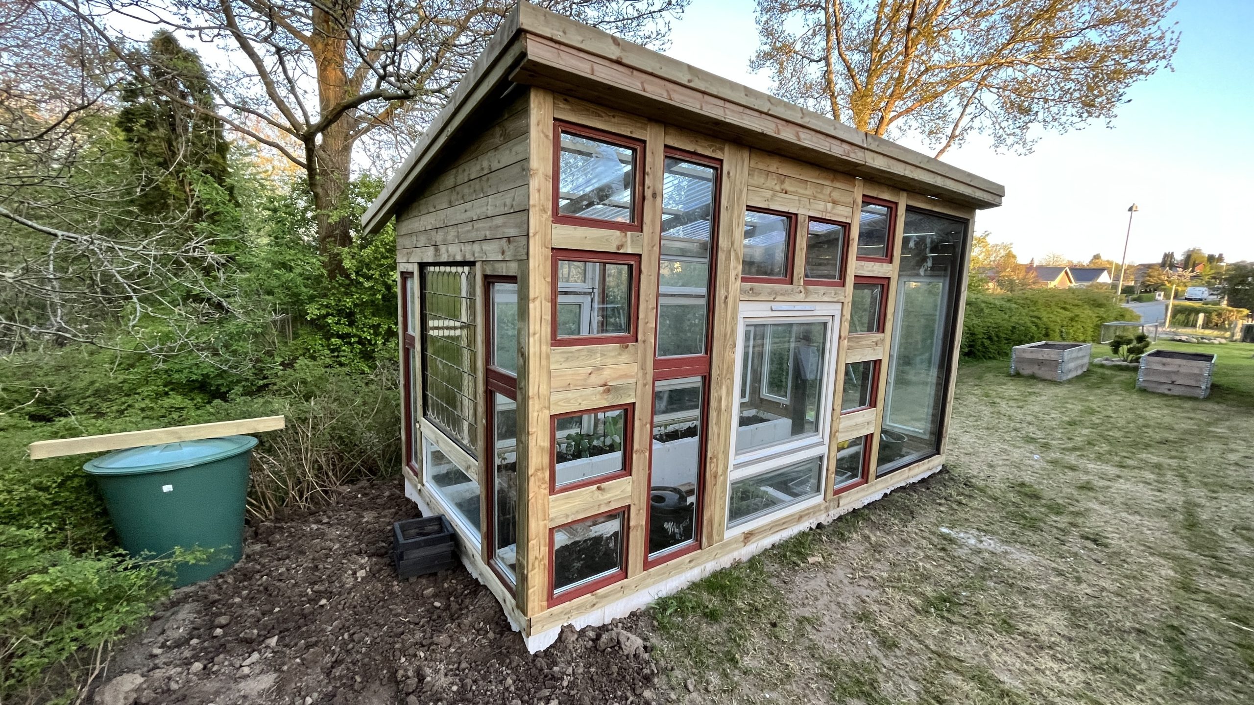 Puslespil af genbrugsvinduer