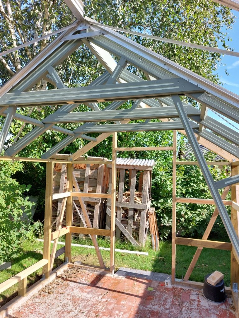 Orangeri med snygga detaljer