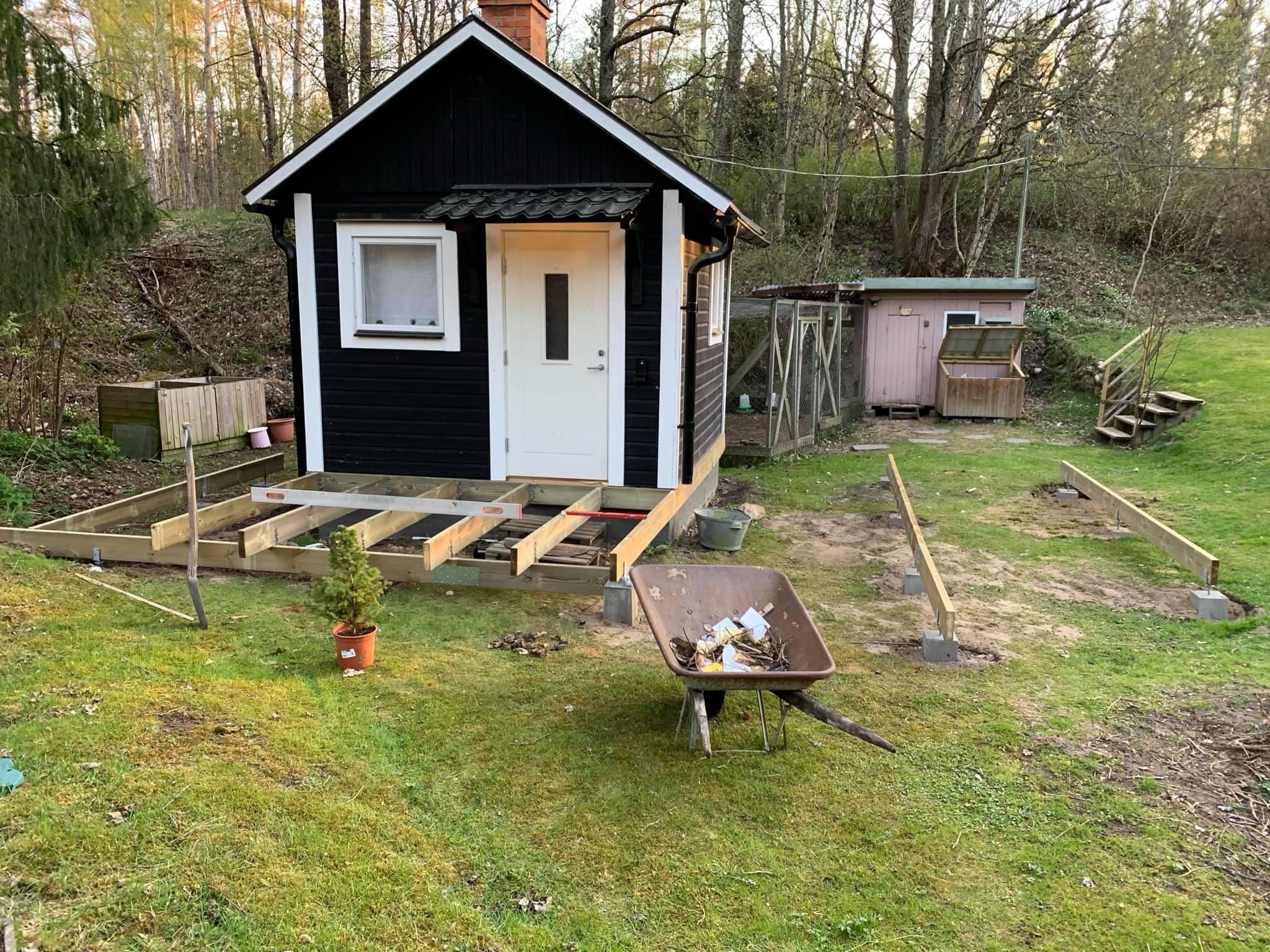 Træterrasse til annekset