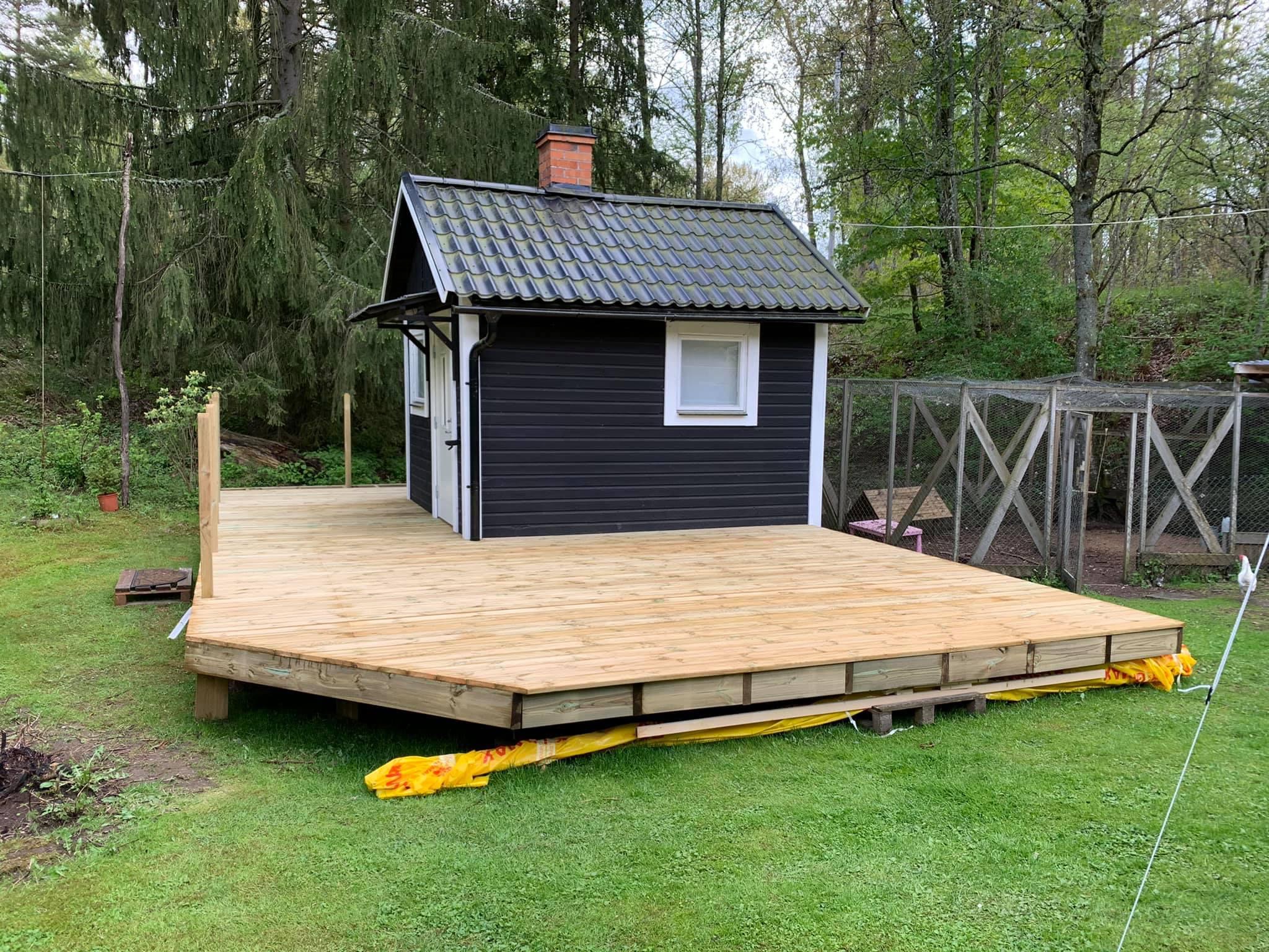 Træterrasse til annekset