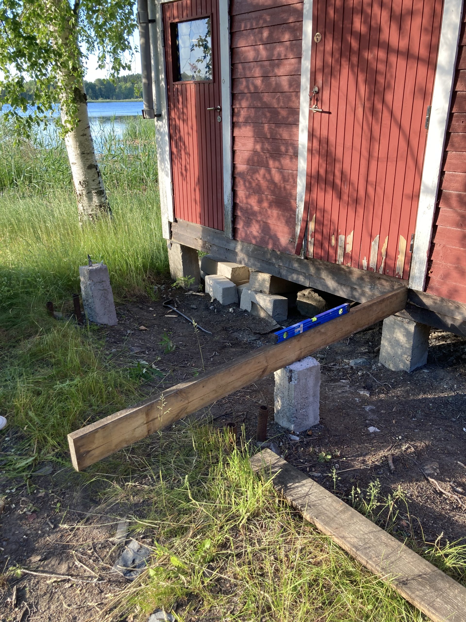 Trädäck med pergola