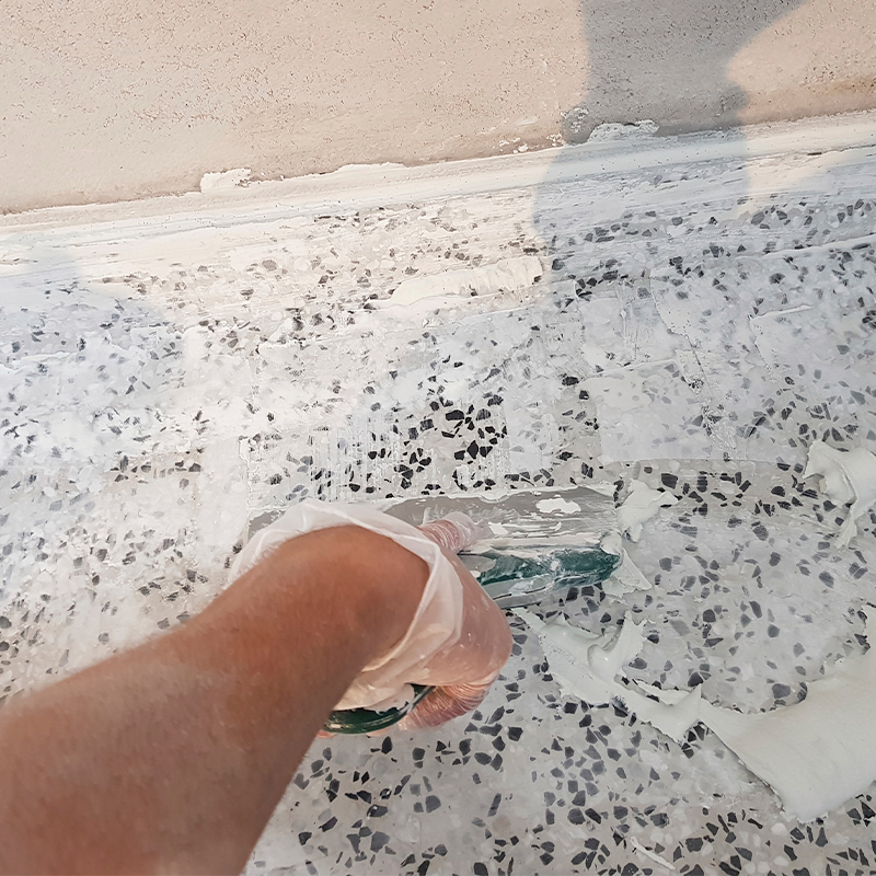 Terrazzogulv gør det selv