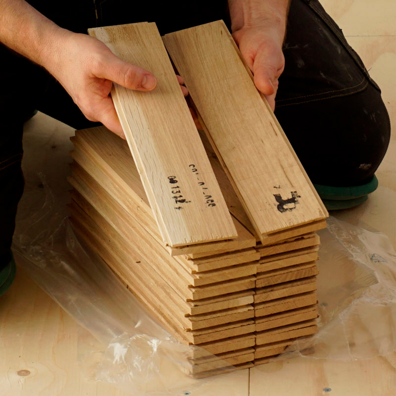 Fiskebensmønster klikkgulv