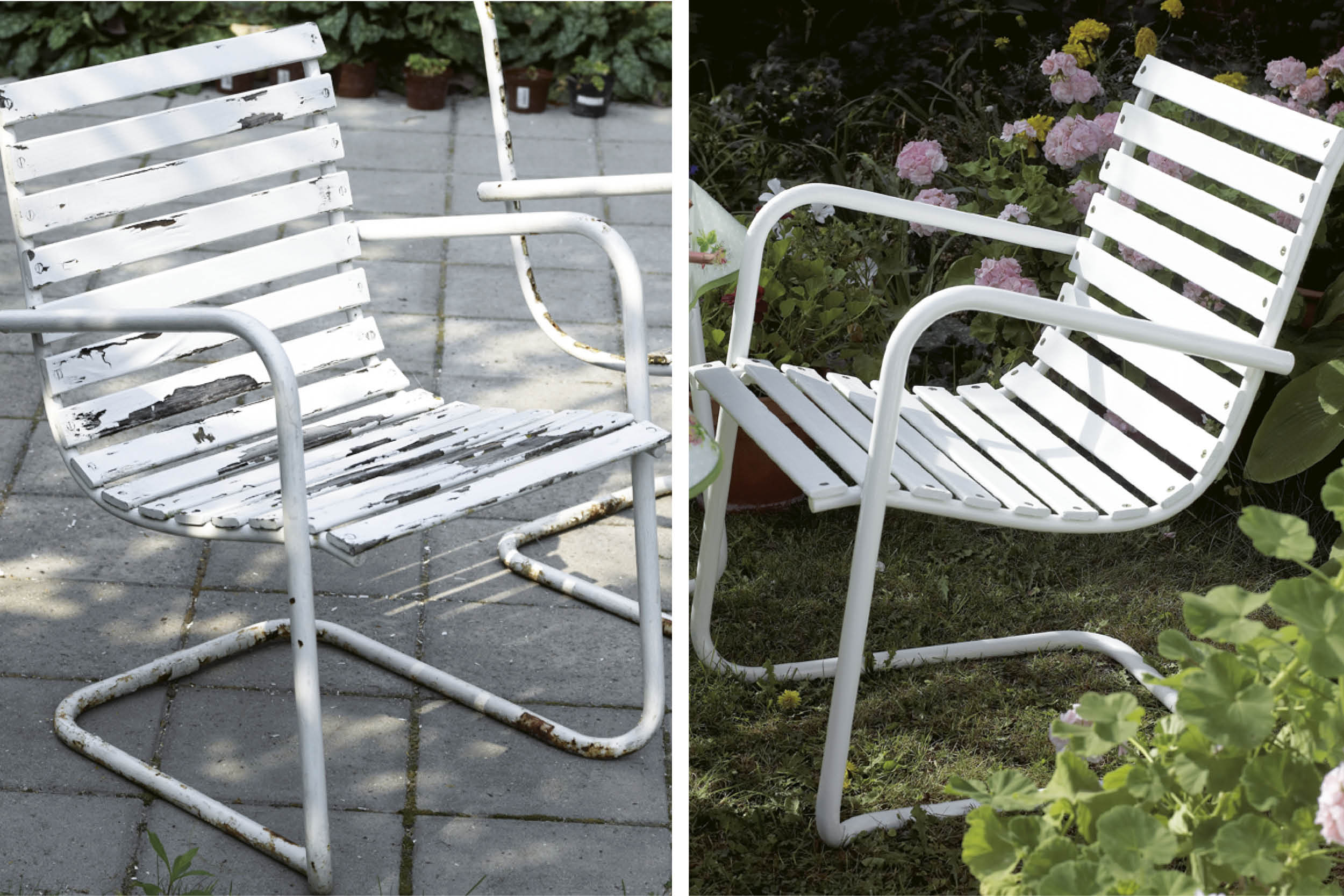 Nyt liv til slidte havemøbler