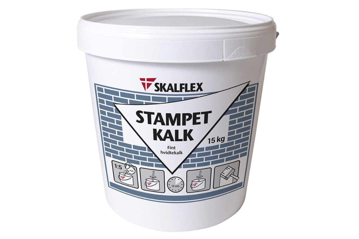 Stampet kalk/Hvidtekalk køb