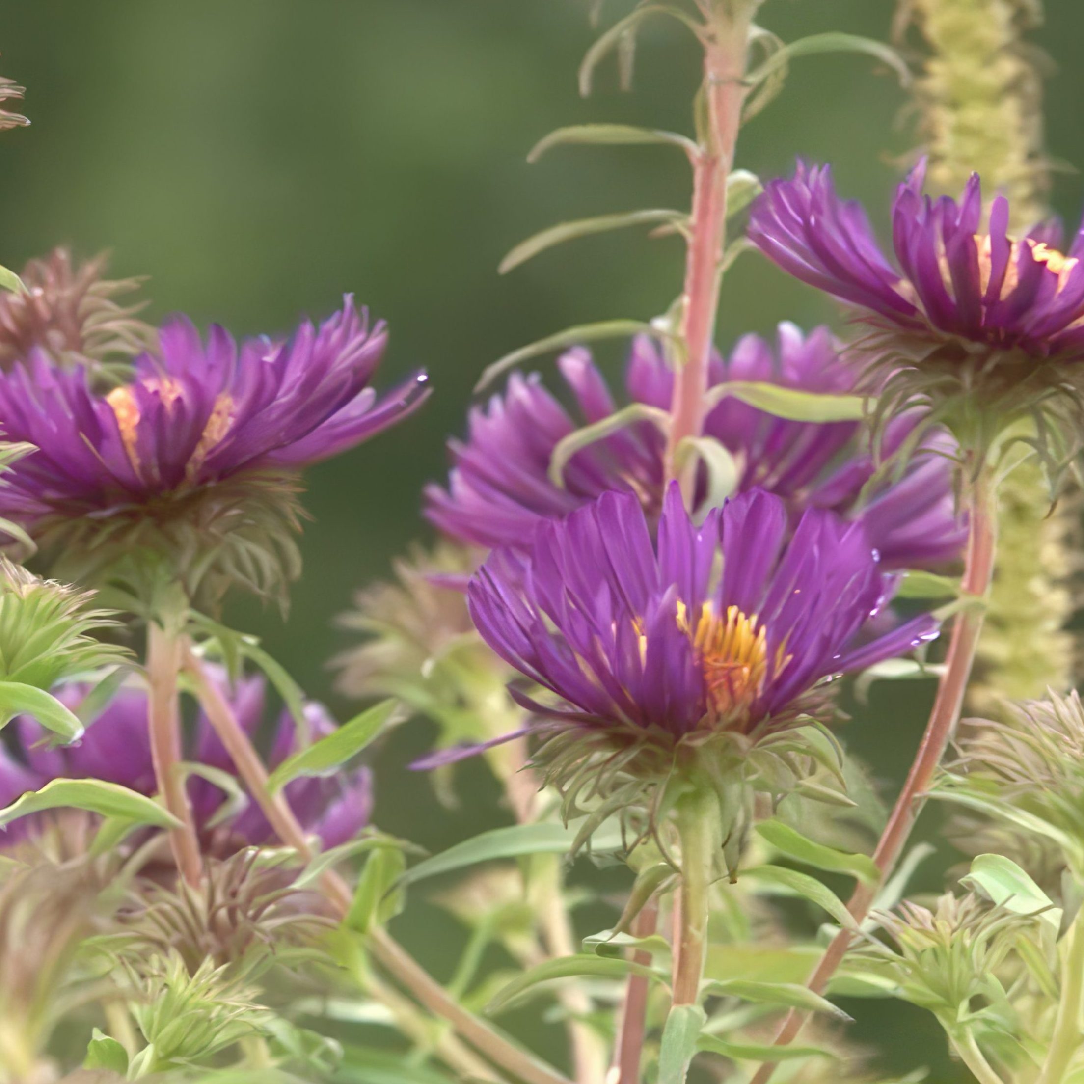 opbygning af staudebed Asters