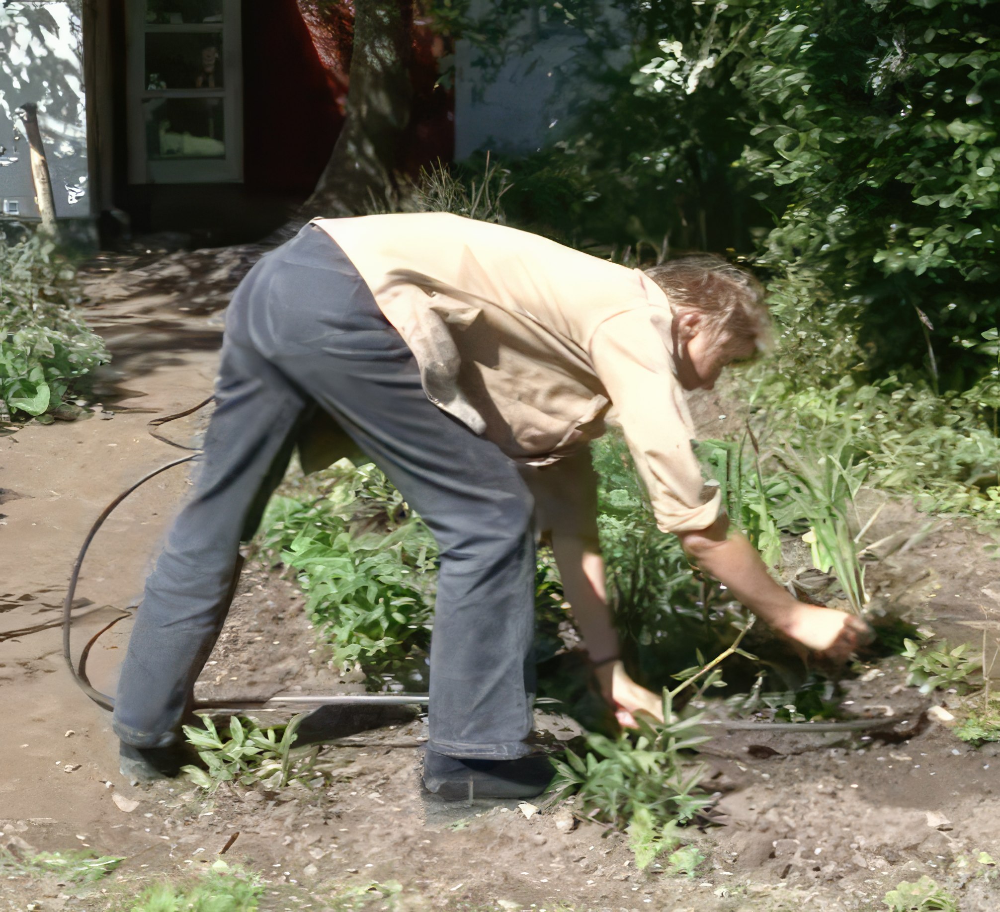 Perennapenkin kastelu