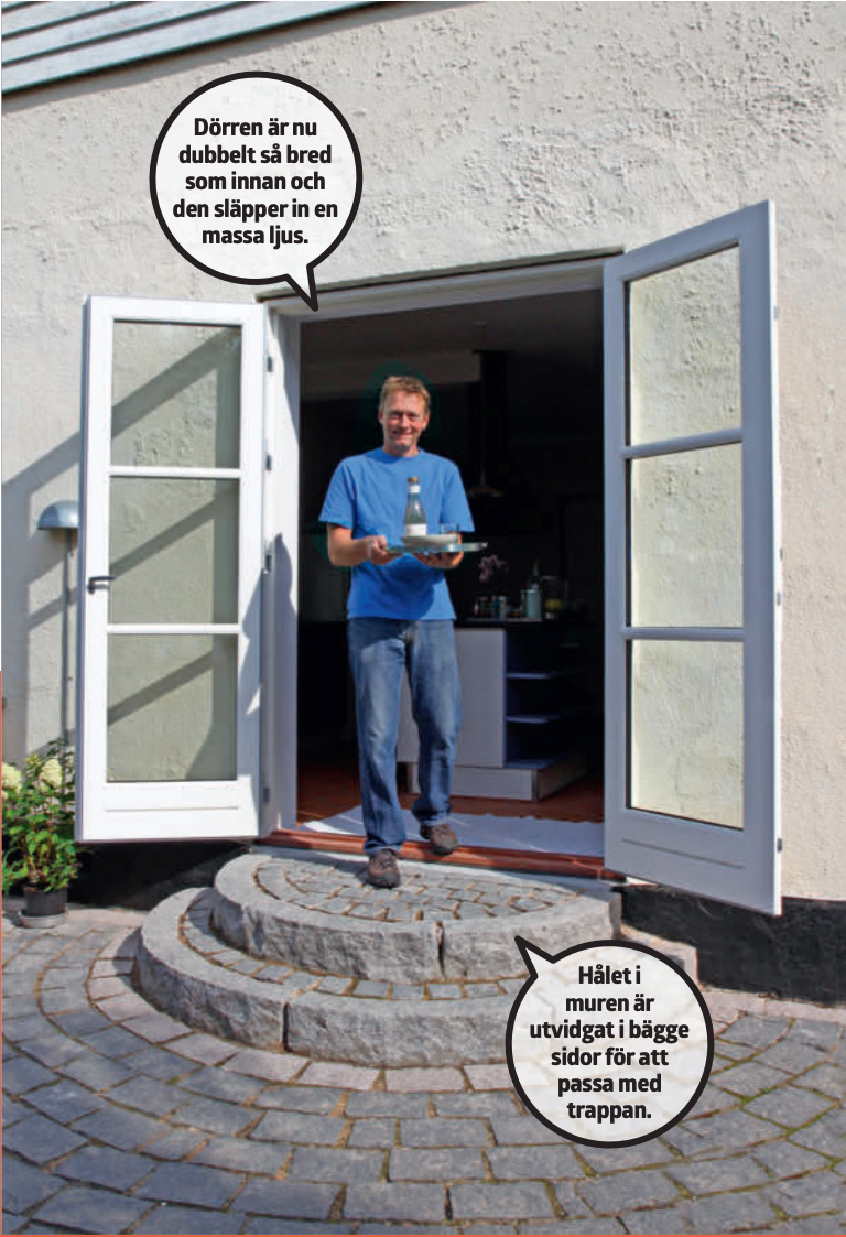 Öppna upp bärande vägg