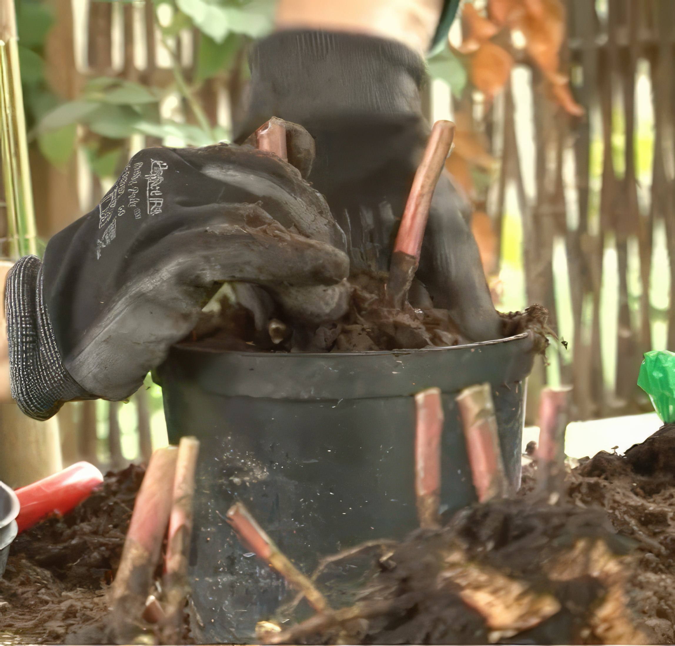 Delning av perenner som har bildat knoppar