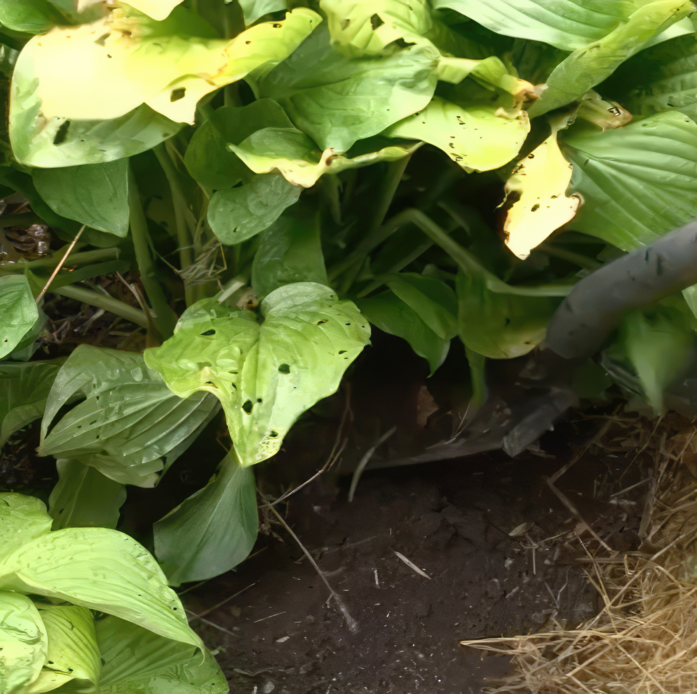 Dela perenner med vedartade rötter