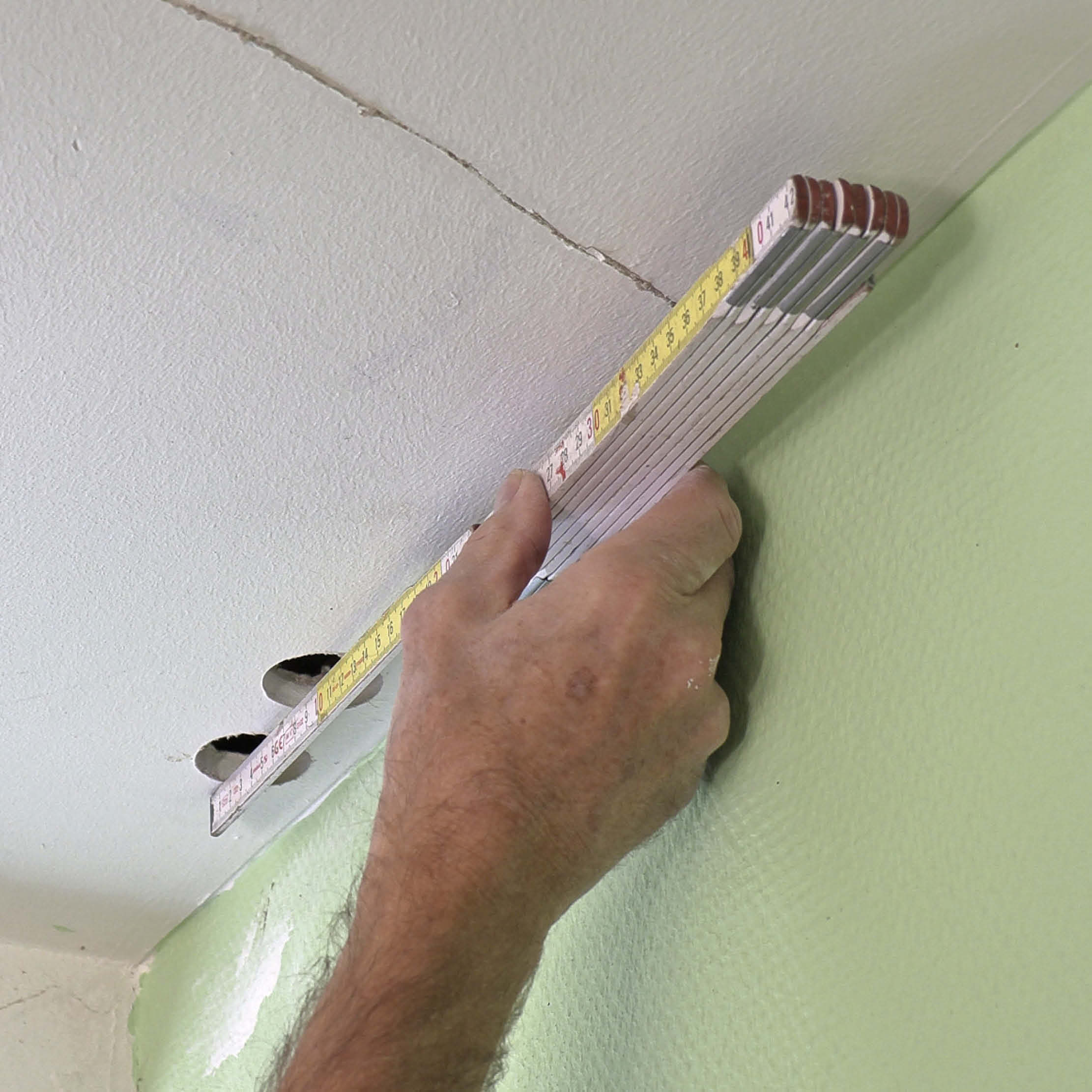 Reparation af gipsloft