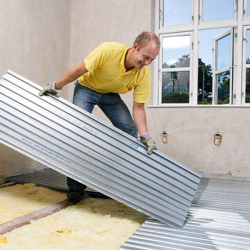 Svalehaleplader montering