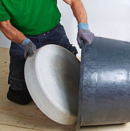 La betongen tørke i 2-3 dager