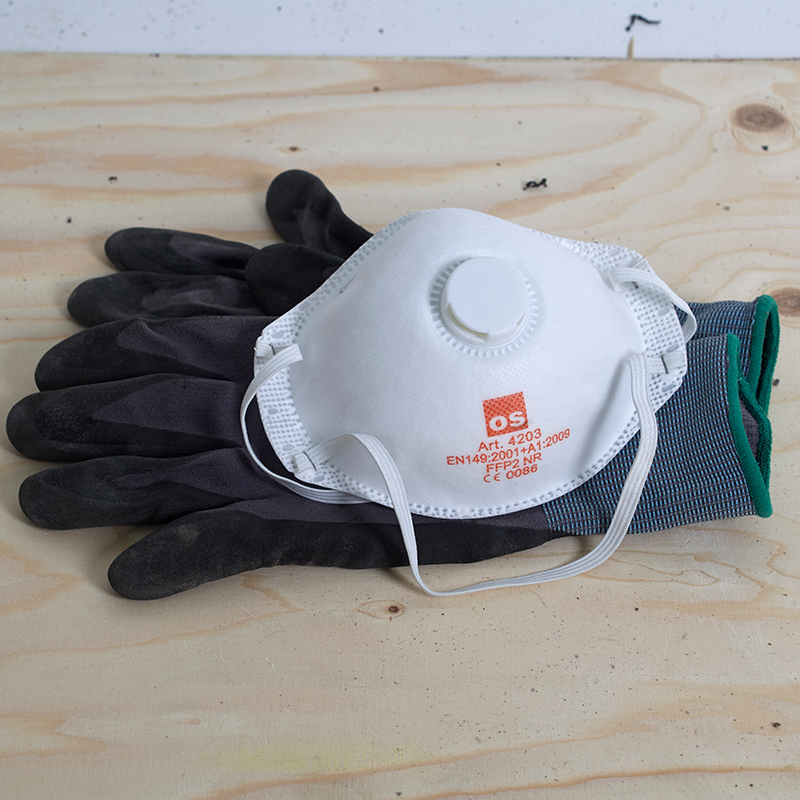 Sikkerhet, sementstøv, støvmaske, betong, hansker, hansker