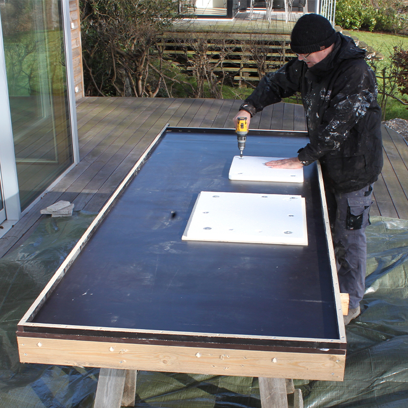 terrazzo benkeplate vedlikehold