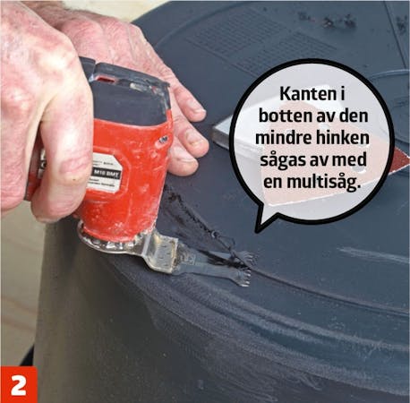 Gjut ett fågelbad i betong