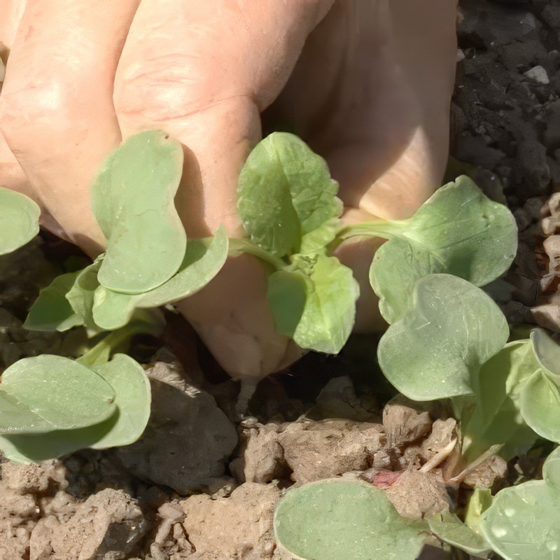 tynn ut i kjøkkenhage