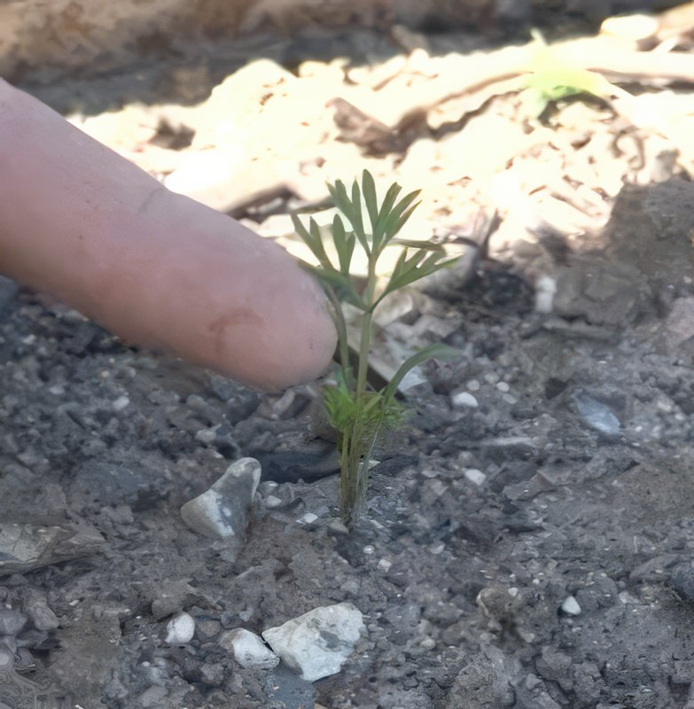 tynn ut i kjøkkenhage