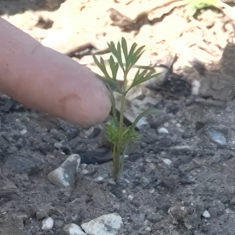 porkkanoiden viljely harvennus