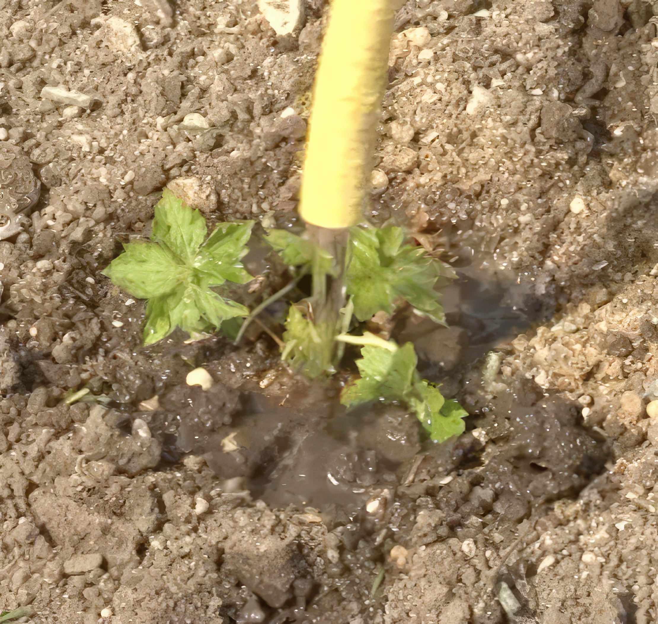 Perennapenkin kastelu