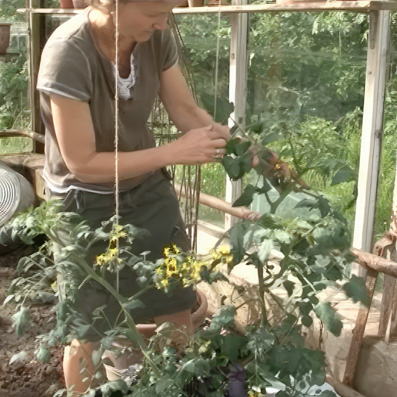 Oppbinding av tomater