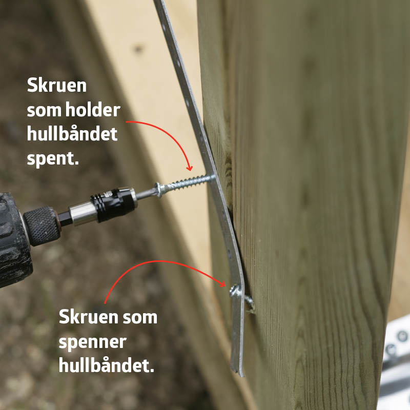 Hullbånd montering