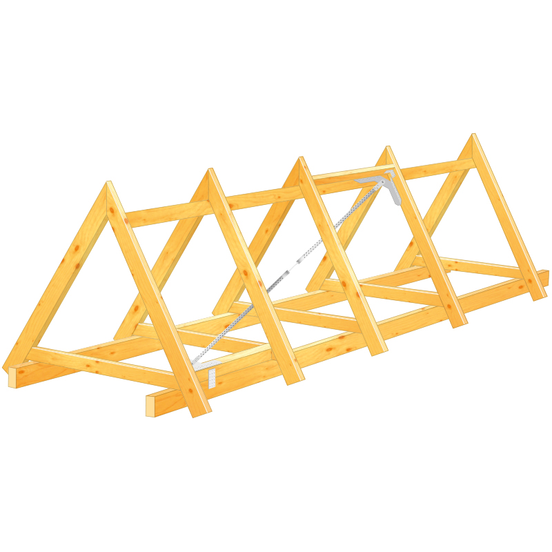 Vindtrækbånd montering