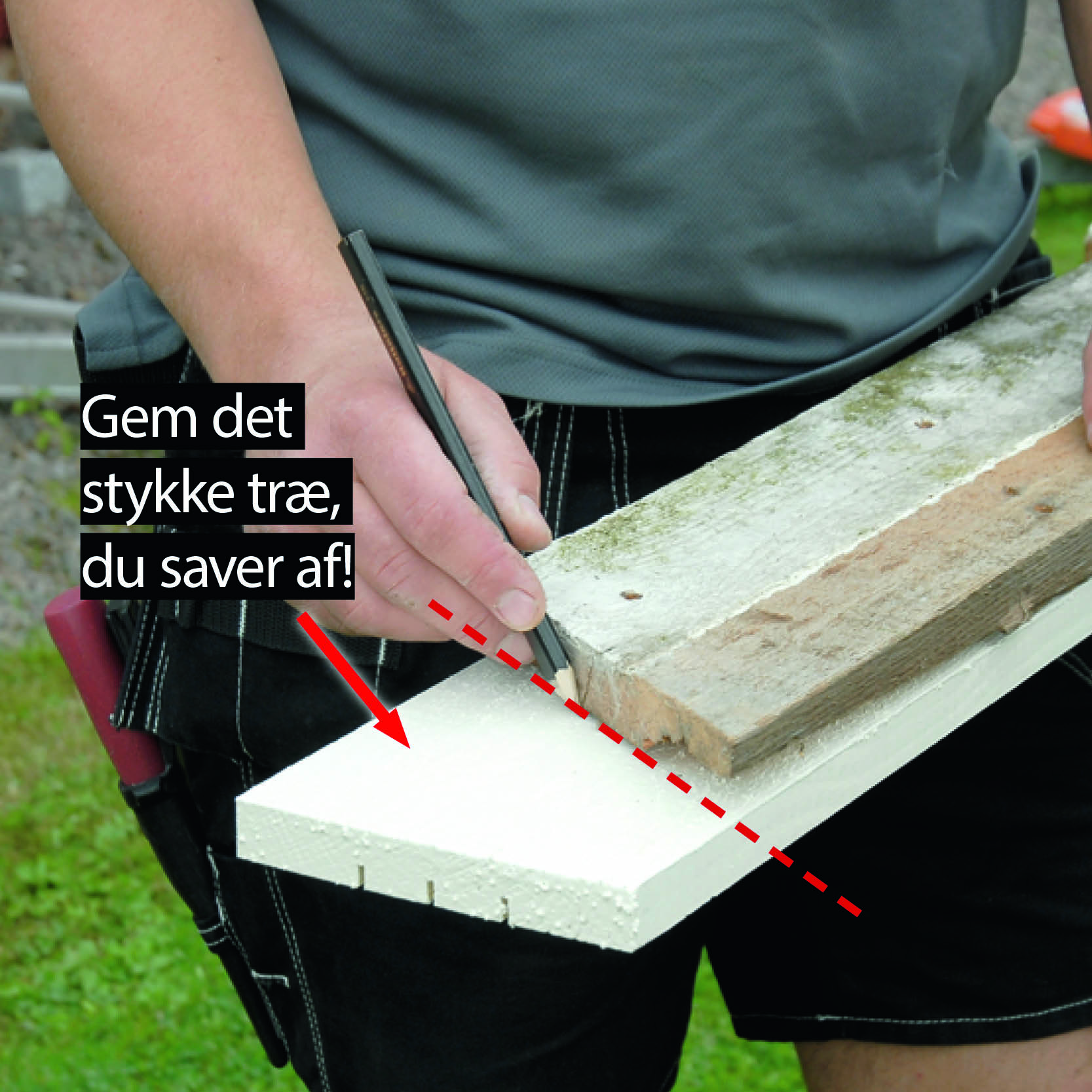 Brug de gamle vindskeder som skitse