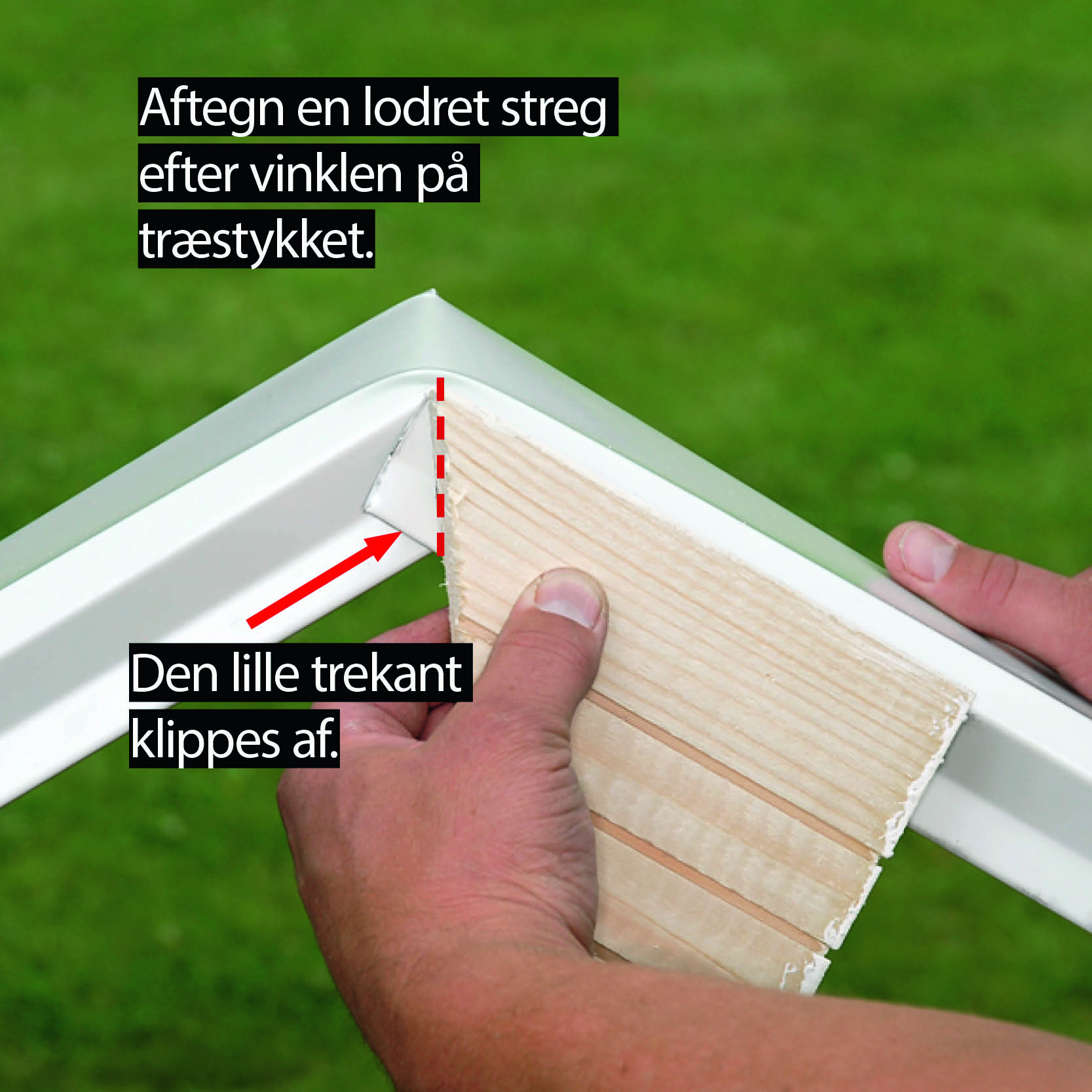 Nu skal inddækningslisten bukkes