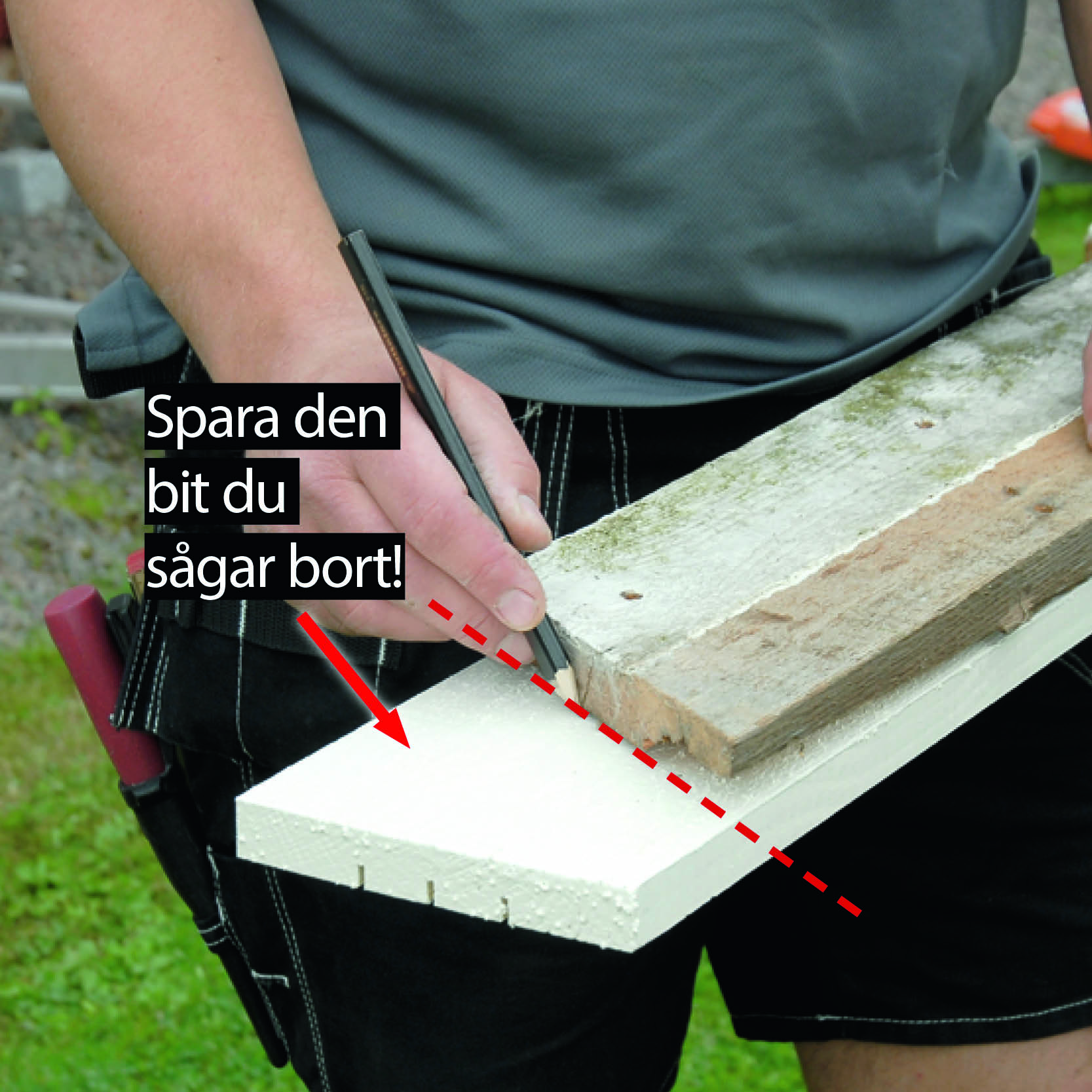 Använd de gamla vindskivorna som mall