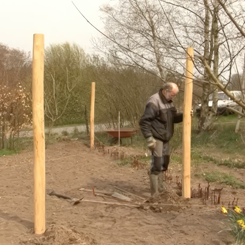 fritstående espalier til frugttræer