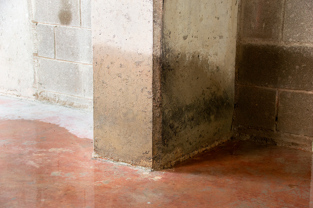 Skybrud giver vandskade i kælder