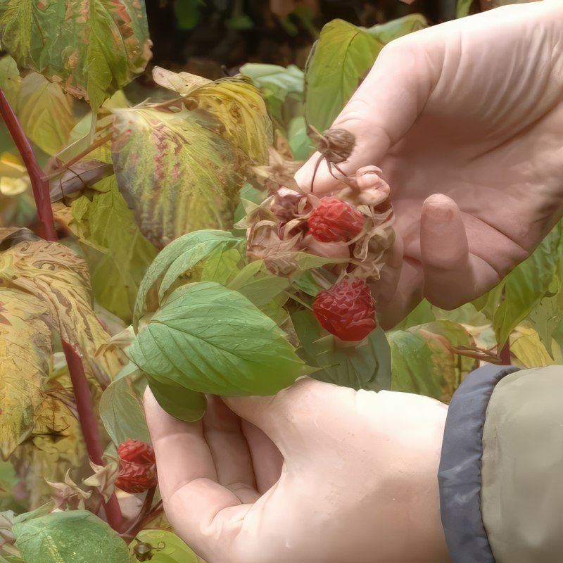 Beskjæring av bringebær