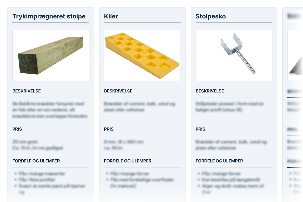 Fundament til træterrasse