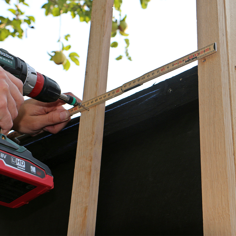 listekledning utendørs oppbygging